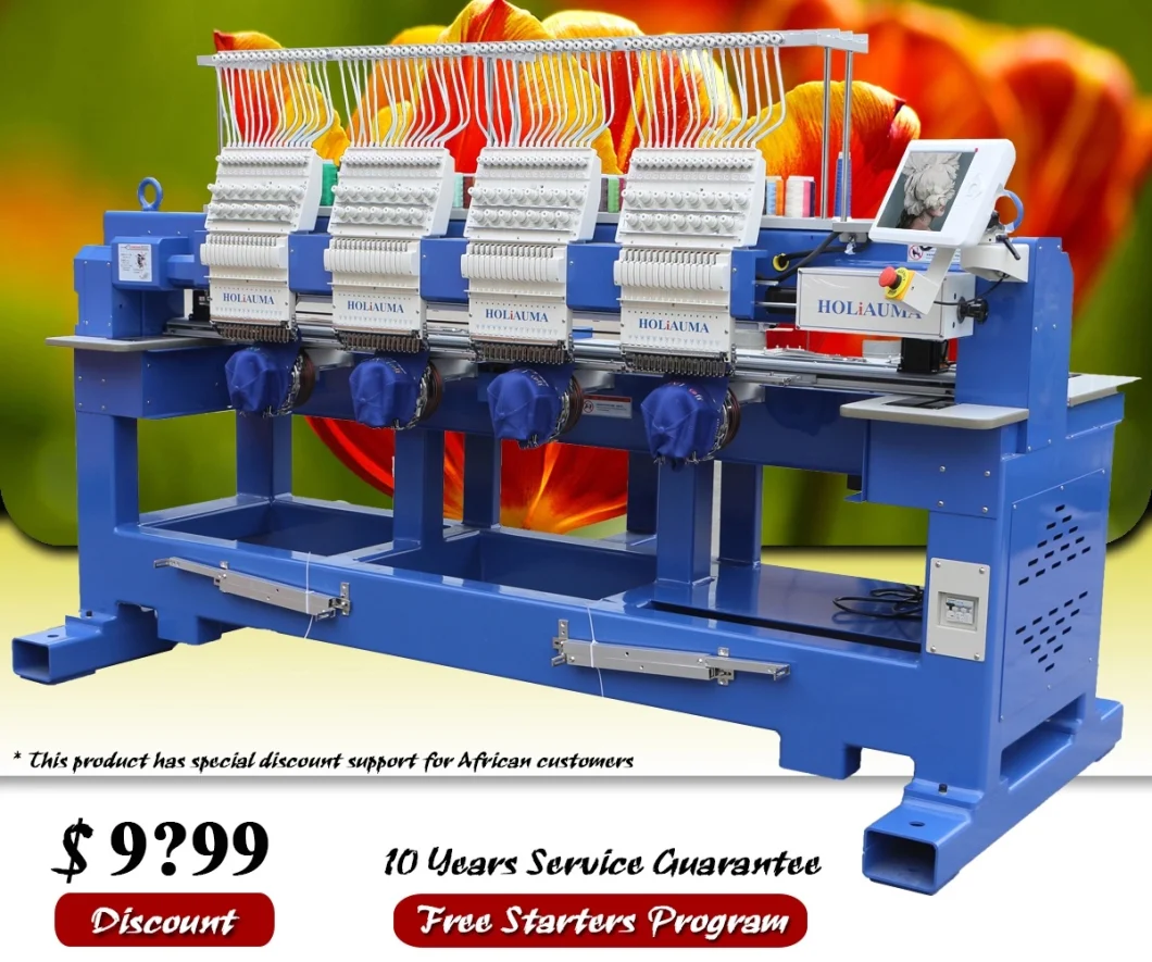 3 Years Quality Warranty! ! ! Similar Barudan/Tajima 4 Head Home Computer Sewing Embroidery Machine for Sale Multihead Embroidery Machine