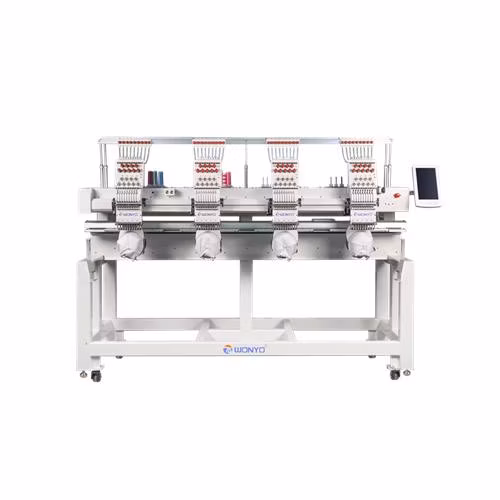 Горячая продажа 4-х головная вышивальная машина для одежды с 9 иглами